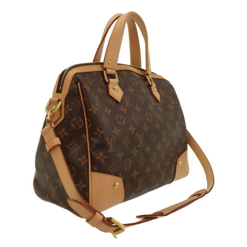 Louis Vuitton Retiro Brown Monogram Bag Leather